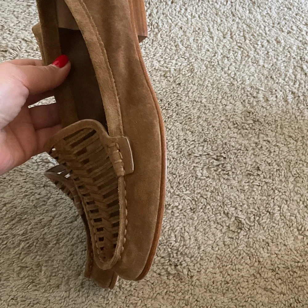 Veronica Beard Woven Tan Loafers - Picture 4 of 9